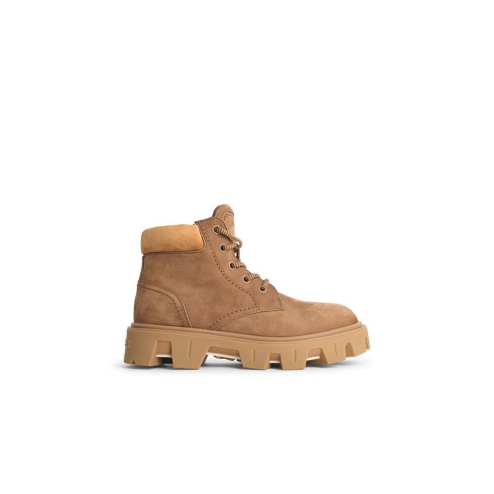 Moncler 'Peak City' Suede And Khaki Nubuck Ankle Boots Men